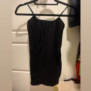 Simple Black Nylon/Spandex Tank Top